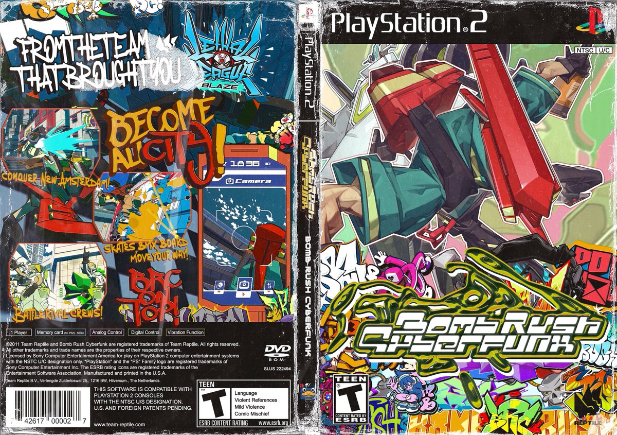 ps2 cover #BombRushCyberfunk #BRC