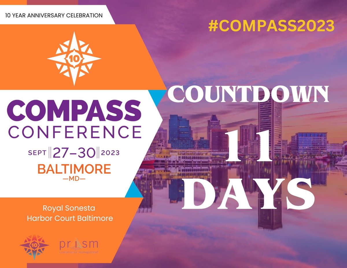T-11 Days till the 2023 COMPASS Conference. Have you secured your spot.Today is the last day for Advanced ticket pricing.On-Site tickets will be available. #COMPASS2023 #DEI 
REGISTER TODAY !-   app.glueup.com/event/2023-com…
#diversityandinclusion #DEI #supplierdiversity