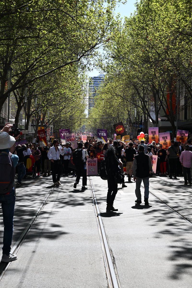 dracomjb's tweet photo. @Melissainau It was huge, happened to be in the city for another reason and could not believe how long the march was.
 These photos were from little collins and I couldn’t see the end https://t.co/EZmjRlAz92