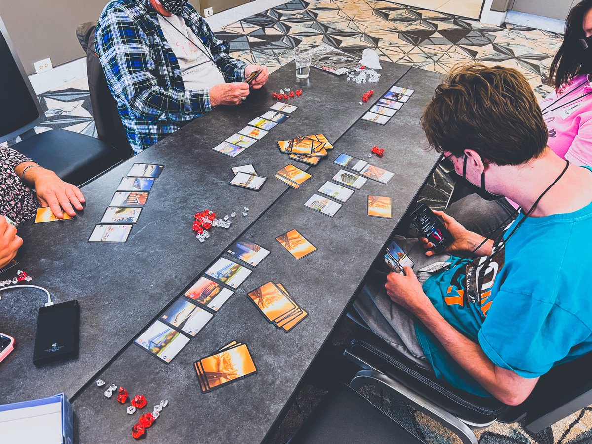 MeepleMaven's tweet image. Before #JumpDrive there was #TheCity, and it saw a little 5p action today at #ReUnityGames in NH