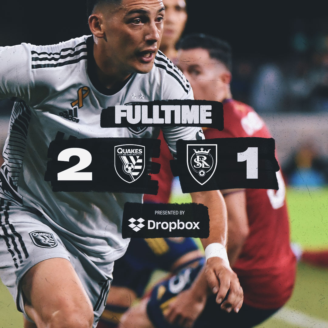 SJEarthquakes's tweet photo. WE DIDN'T COME THIS FAR JUST TO COME THIS FAR.

Importante victoria en nuestro estadio con nuestra gente! https://t.co/4qkKaEIWMW