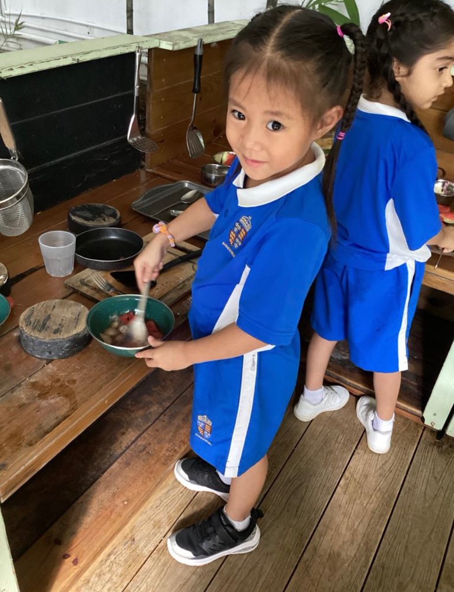 Future chefs in EY2 last week. We love seeing our students be creative and grow in confidence at the same time