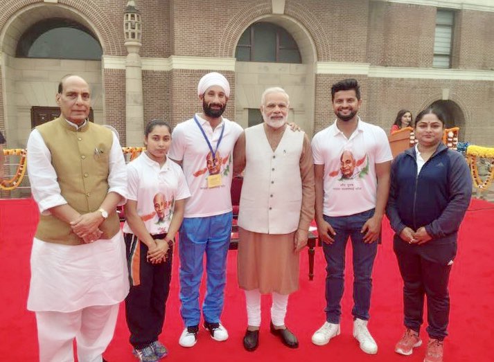 ImRaina's tweet photo. Warmest birthday wishes to our Prime Minister Shri @narendramodi Ji!  Your unwavering commitment to India's development is truly admirable. May this year be filled with many more accomplishments and good health. #HappyBirthdayModiJi @PMOIndia https://t.co/KcOYZA67ov