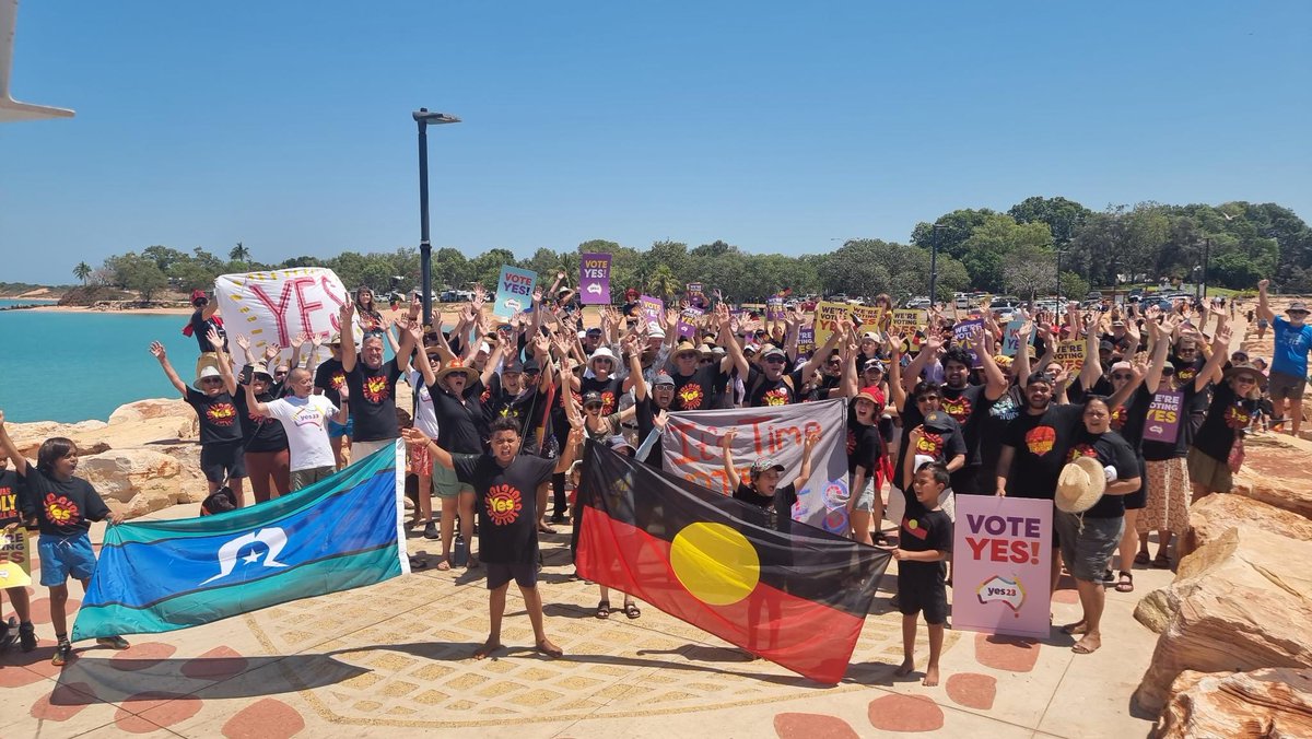 SenatorDodson's tweet image. Tens of thousands of Australians have marched today in support of recognition through a Voice.

Let this spirit of solidarity carry our nation to a successful referendum next month. 

Let hope and reconciliation prevail. 

#VoteYes2023 #VoteYES23Australia