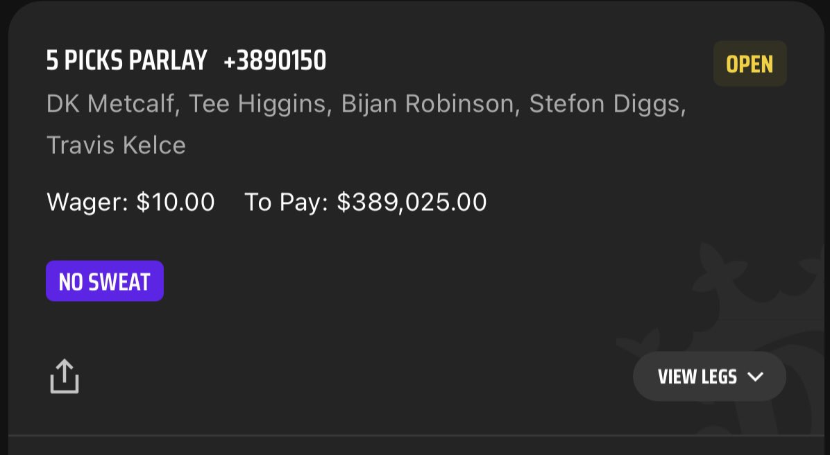 Draftkings it’s on. First TD Scorer. $1 wins $38.9k 
I’m giving away $10k to 10 winners when this hits. 
MUST LIKE/RETWEET TO ENTER. 
#GamblingTwiitter #GiveawayAlert #nflbets
