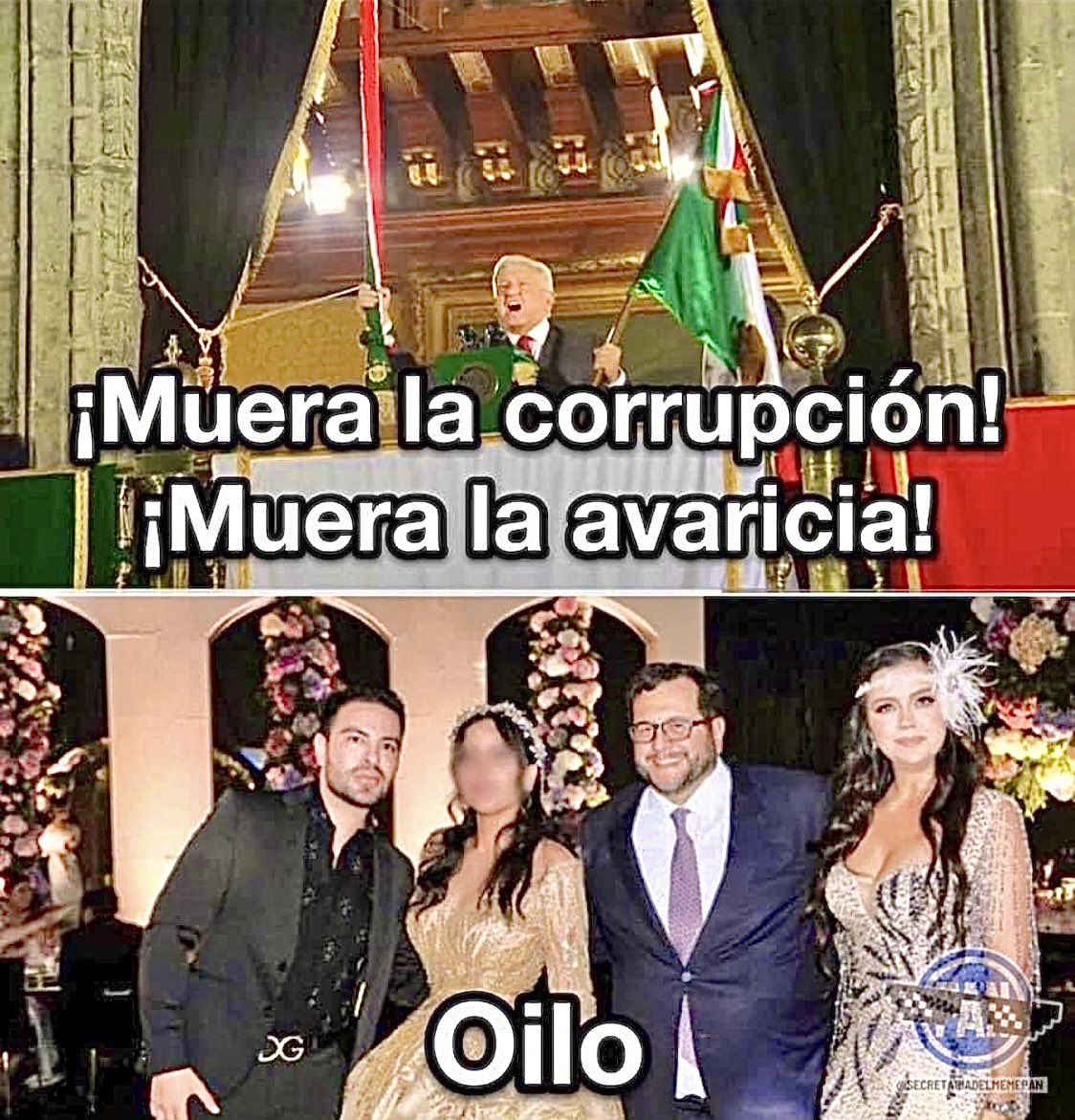 cantonguillermo's tweet photo. ¿MUERA LA CORRUPCIÓN?… ~ #AmloCinicoYCorrupto (vía @ToyBoyThe1) #XochitlPresidenta2024 #Grito 📍#Oilo #bodoque 🇲🇽 https://t.co/F8XFEtkNju