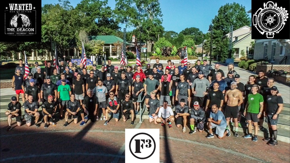 “The Deacon” this morning with 70 PAX!  Well done F3 NE Wake!