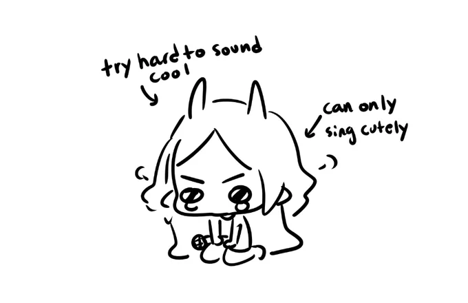 I've been trying so hard to sing cool impressive songs so I can make everyone proud but I can't, my voice is.. very unfortunately too soft (it hurts to admit)

you might only be hearing cute songs from me... 