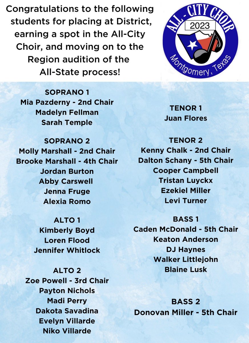 Lake Creek High School Choir tweet media