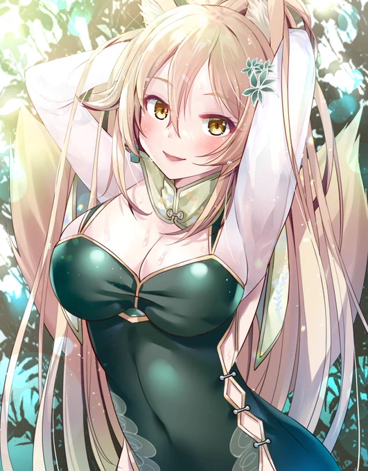 翠燐さんお狐天気雨 