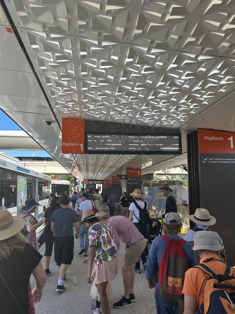 JonathanPBryant's tweet photo. @UnwalkableBris1 @tamhus8 All the station upgrades in the world wont fix the platform/bus roulette. All but 2 buses routes on this sign said NOW!!! Good luck Olympic Visitors, infrequent users or anyone with children, injury, elderly, disability! #PlannedFailure @bne_lordmayor @ryansrumblings https://t.co/TNNhhfHzCt