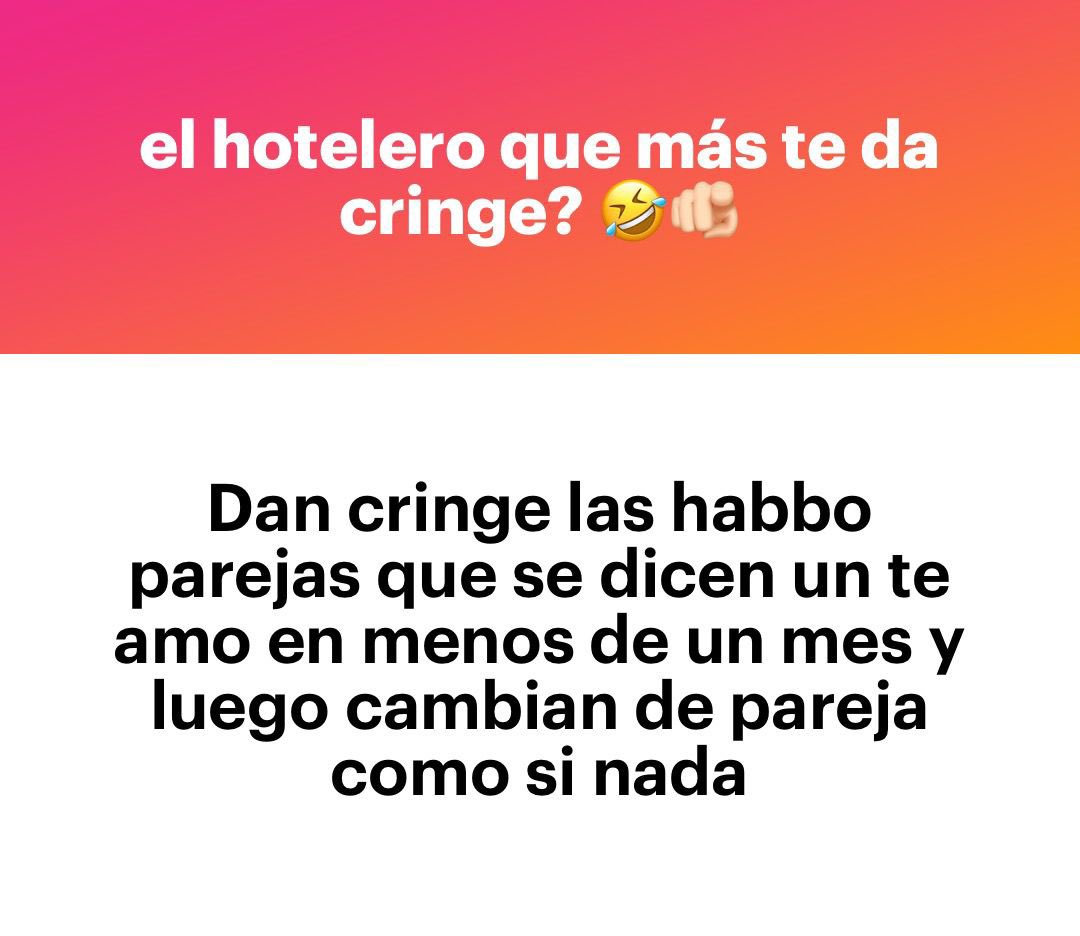 esos solo buscan parejas por el hotel y no saben estar solos pq en real no ligan 🤣