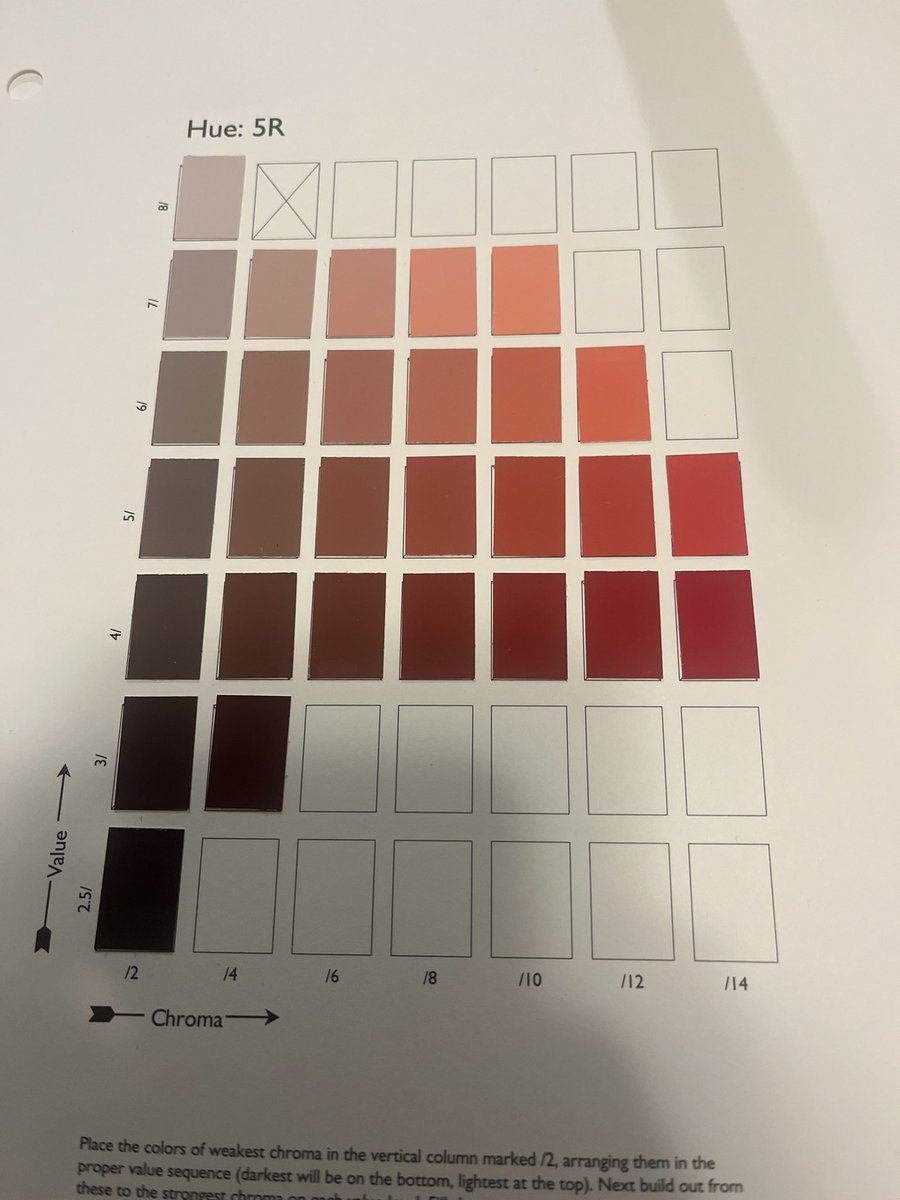 heterocat's tweet photo. Been working on my color matching skills #munsell https://t.co/VfV29OoRGd
