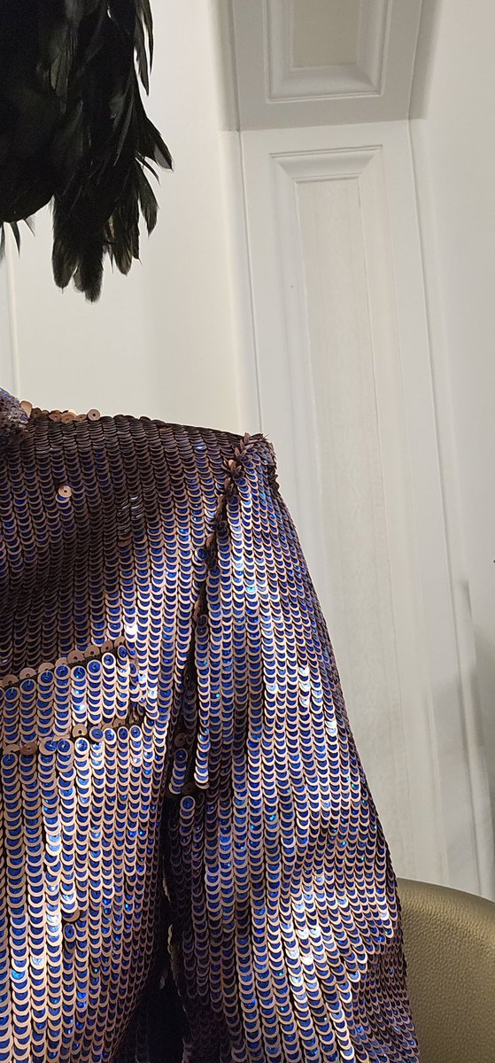 A closeup of the fabric in this <a href="/AnyOldIronUSA/">Any Old Iron</a> suit by Andrew Clancey #lfw