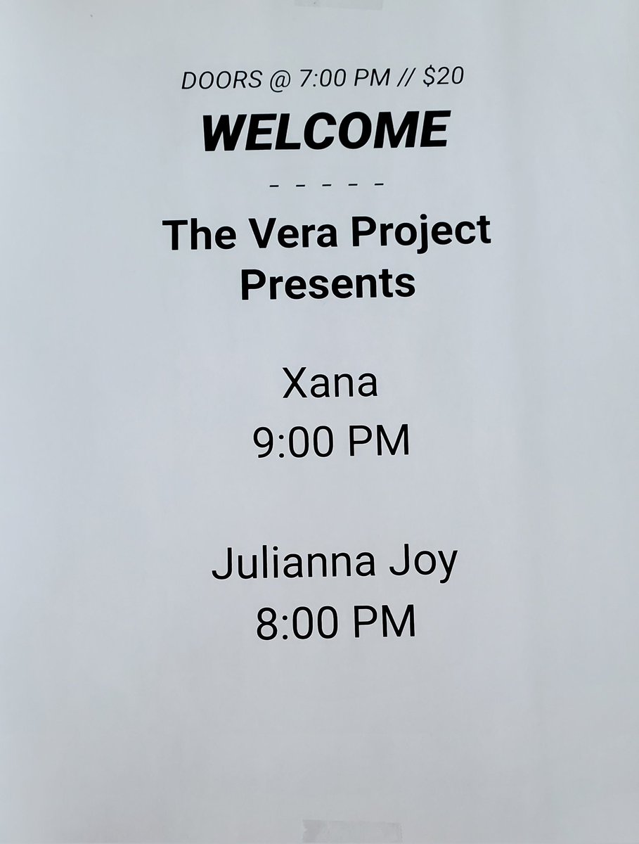 JuliannaJoyStat's tweet photo. @xanaofficial_ and @juliannajoy69
#Livemusic
#Seattle
#TheVeraProject https://t.co/FNaFgG7QQp
