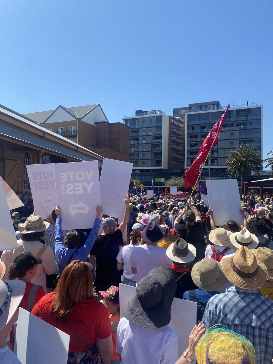 natalie_mae1's tweet photo. Newcastle has shown UP! #VoteYes23 https://t.co/4vfHjvDiLS