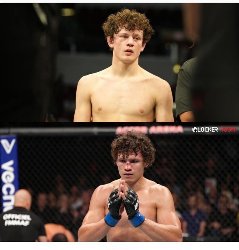 ElusiveMMA's tweet photo. You can't tell me this isn't the same person.
#NocheUFC https://t.co/5hQf5zRrMq