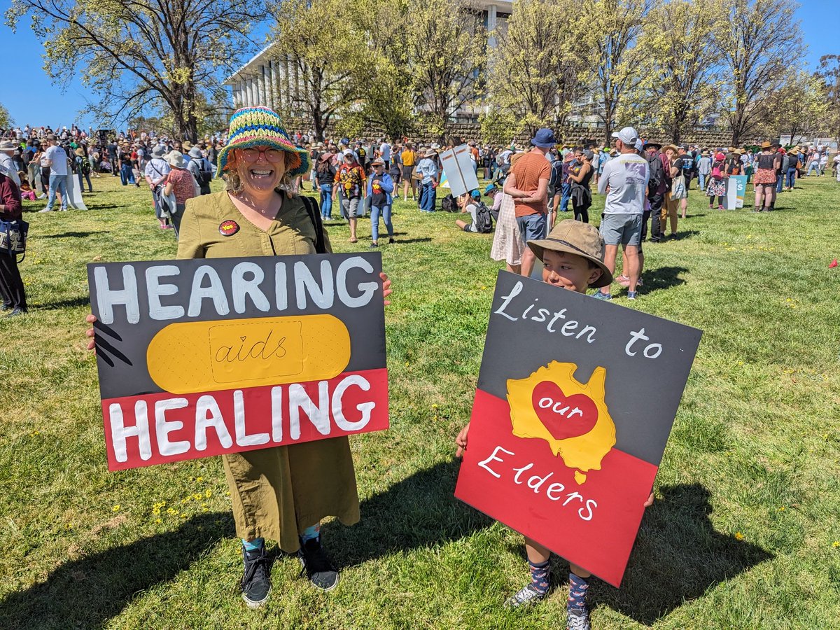 Michael Chapman (@mchapmanonline) on Twitter photo Out with thousands of Canberrans wanting to listen to the voice of first nations peoples. #Yes23 <a href="/bcwyeth/">Bree Wyeth</a> Out with thousands of Canberrans wanting to listen to the voice of first nations peoples. #Yes23 <a href="/bcwyeth/">Bree Wyeth</a>