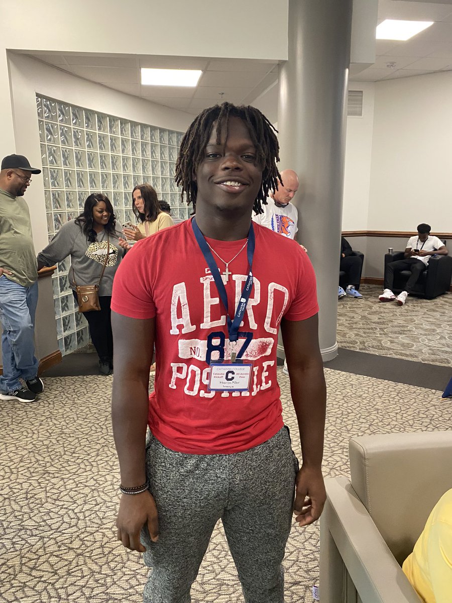 Thank you for the visit day invite had a lot of fun! <a href="/CatawbaFootball/">Catawba Football</a>, <a href="/CoachBThomson/">Braden Thomson</a>