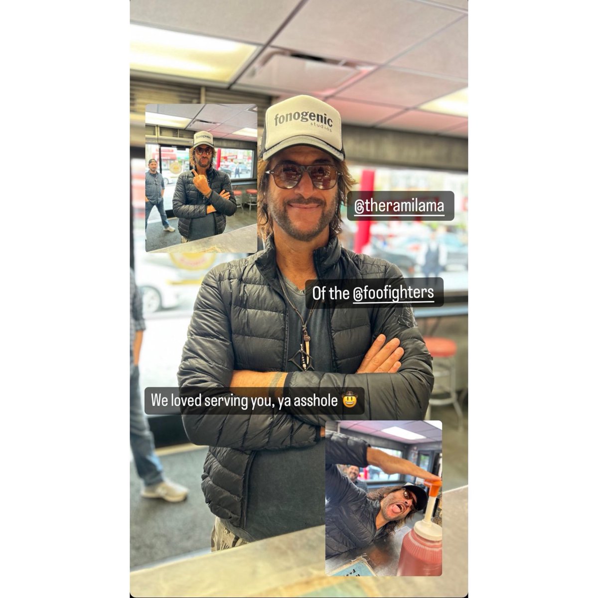 TheWienerCircle's tweet photo. Thanks for stopping by β¦legend @RamiJaffeeβ©, touring musicians msg us and weβll coordinate to feed you for free https://t.co/sv1pjeS2Z9
