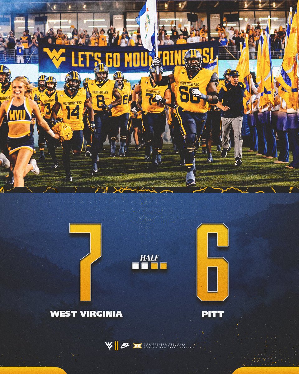 WVUfootball's tweet photo. Halftime at MPS https://t.co/AxmkUCOacJ