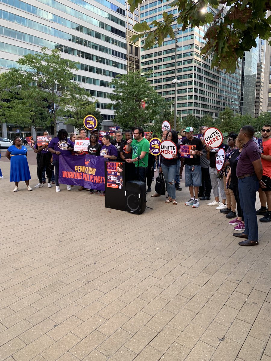 I was honored and humbled to support <a href="/kendraforphilly/">Kendra Brooks</a> and <a href="/NicForPhilly/">Nicolas O'Rourke 🐺</a> earlier this week. <a href="/WorkingFamilies/">Working Families Party 🐺</a> They were here for <a href="/PMA_Union/">PMA_Union</a> when we needed them most and labor will be there for them come Election Day! <a href="/PHLafscmeDC47/">AFSCME District Council 47</a>