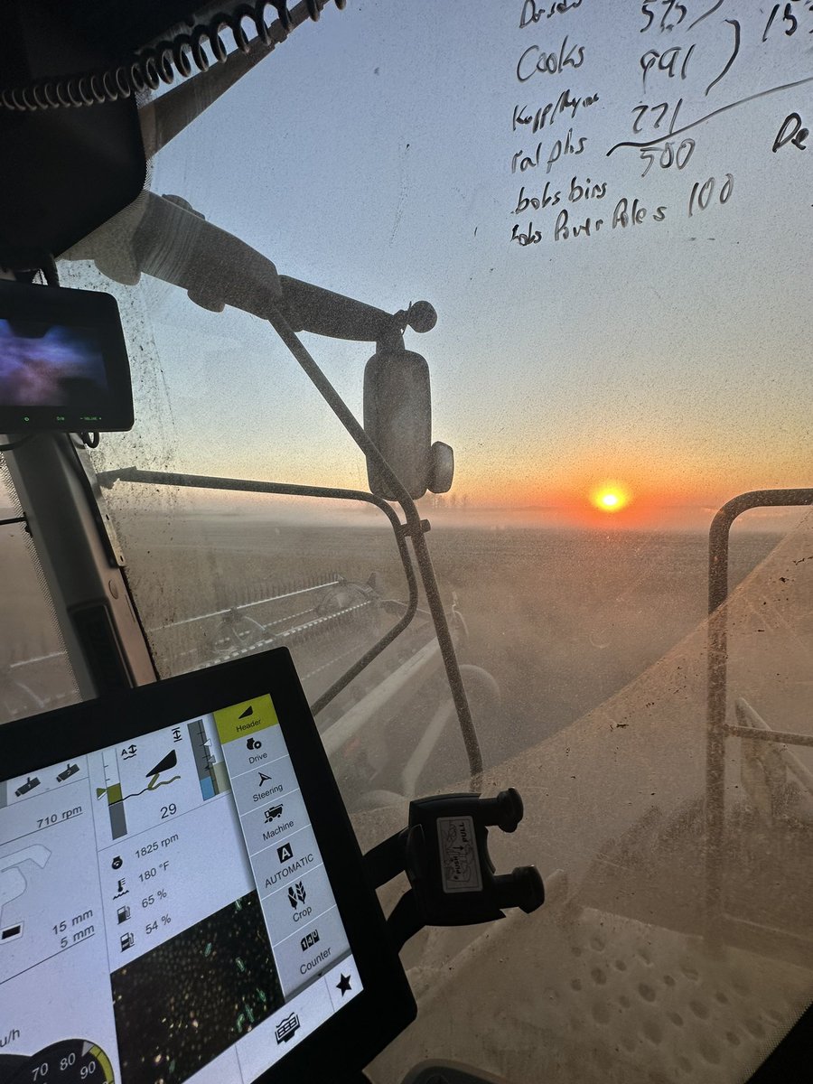 Last one of these in the combine cab of the year. Beer time