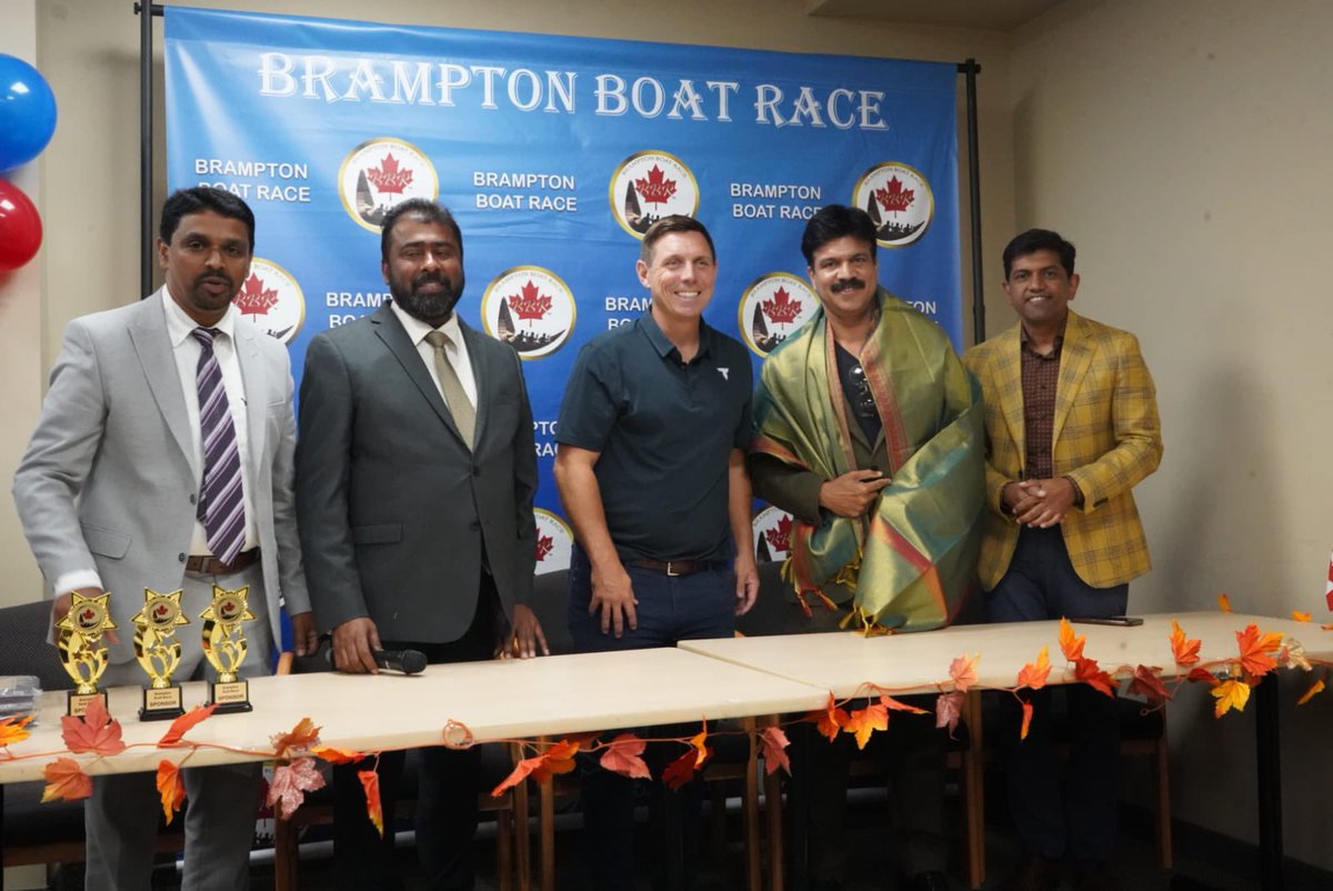 patrickbrownont's tweet photo. It was a pleasure to celebrate the volunteers tonight who made the Brampton Boat Race possible earlier this summer.  This annual festival which is based on the long boat tradition from Kerala has been a big success in Brampton. Well done @prakkanam 👏🏼 https://t.co/HbtgFzYYgb