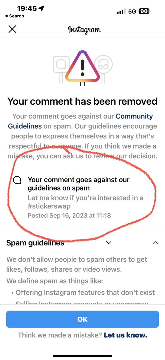 overlanding4fun's tweet photo. WTF, @instagram. You might check your definition is spam. https://t.co/OYmgn9nDXS