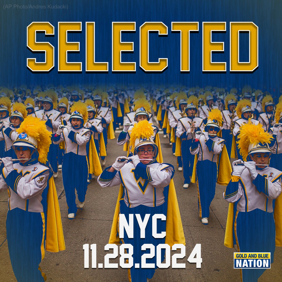 It's 𝕠𝕗𝕗𝕚𝕔𝕚𝕒𝕝

You can catch The Pride of West Virginia at the Macy's Thanksgiving Parade this fall!

#HailWV