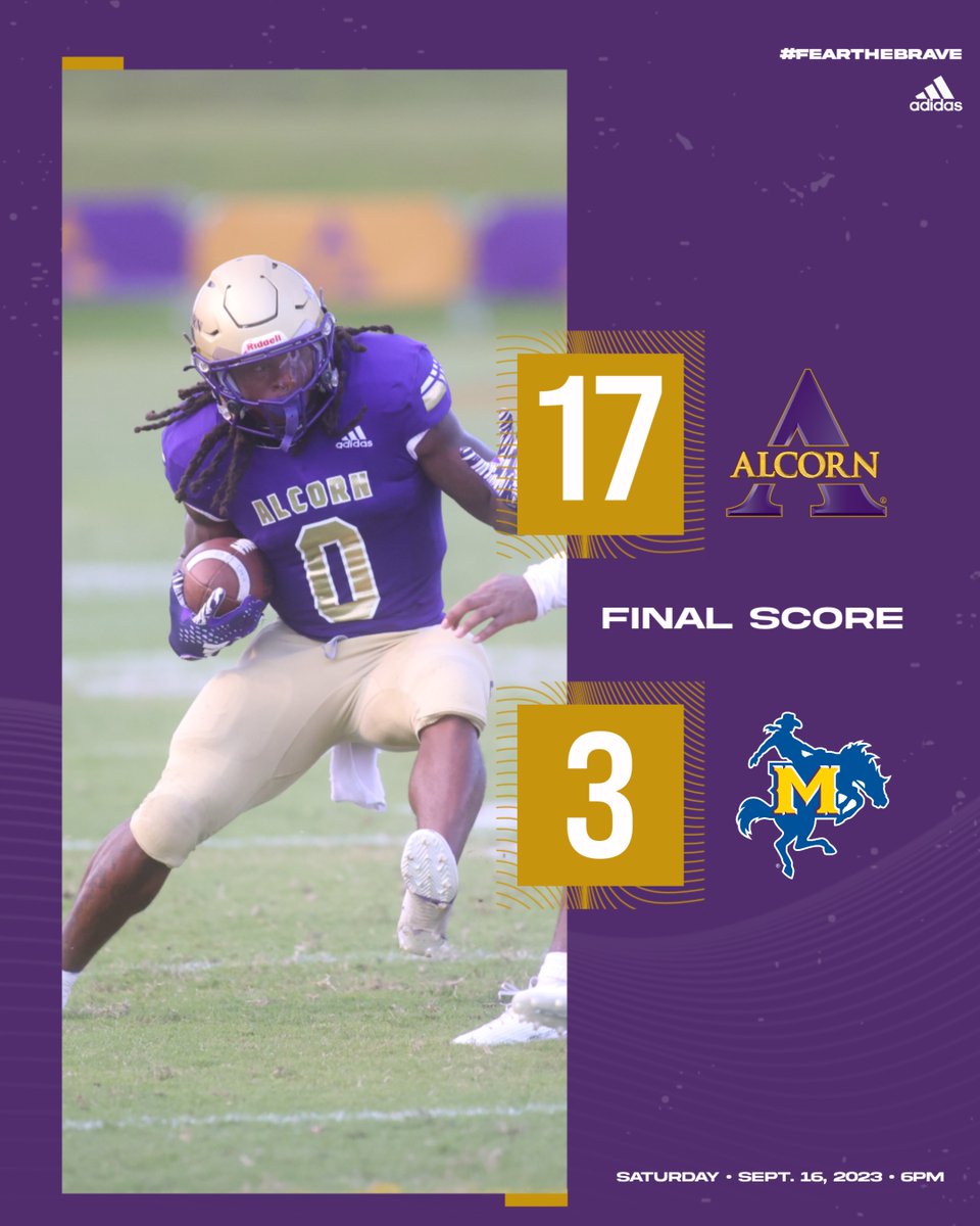 Your Final Score from Lorman... BRAVES WIN!!!

Braves beat the Cowboys by a score of 17-3!!

#FearTheBrave #LetsMakeItHappen