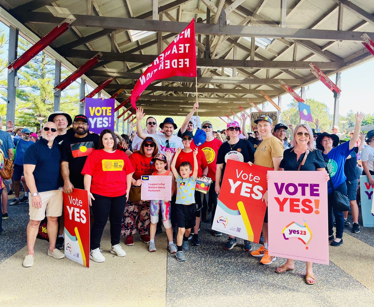 jgwaight's tweet photo. Newcastle says Yes! @TeachersFed #YES2023 https://t.co/MLFjxnJrv1