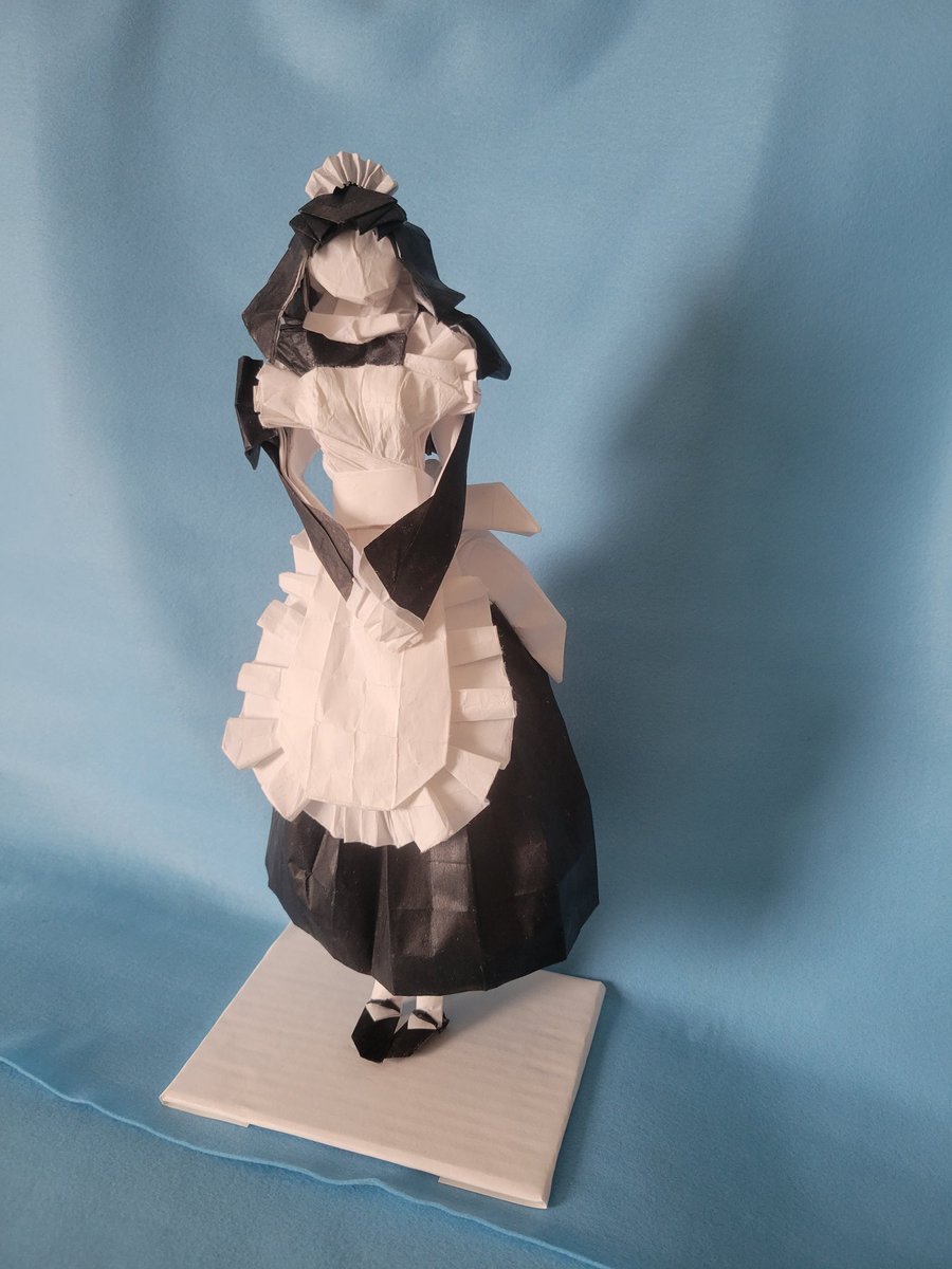 神谷亮さん創作のメイドを折りました #折り紙作品 #origami