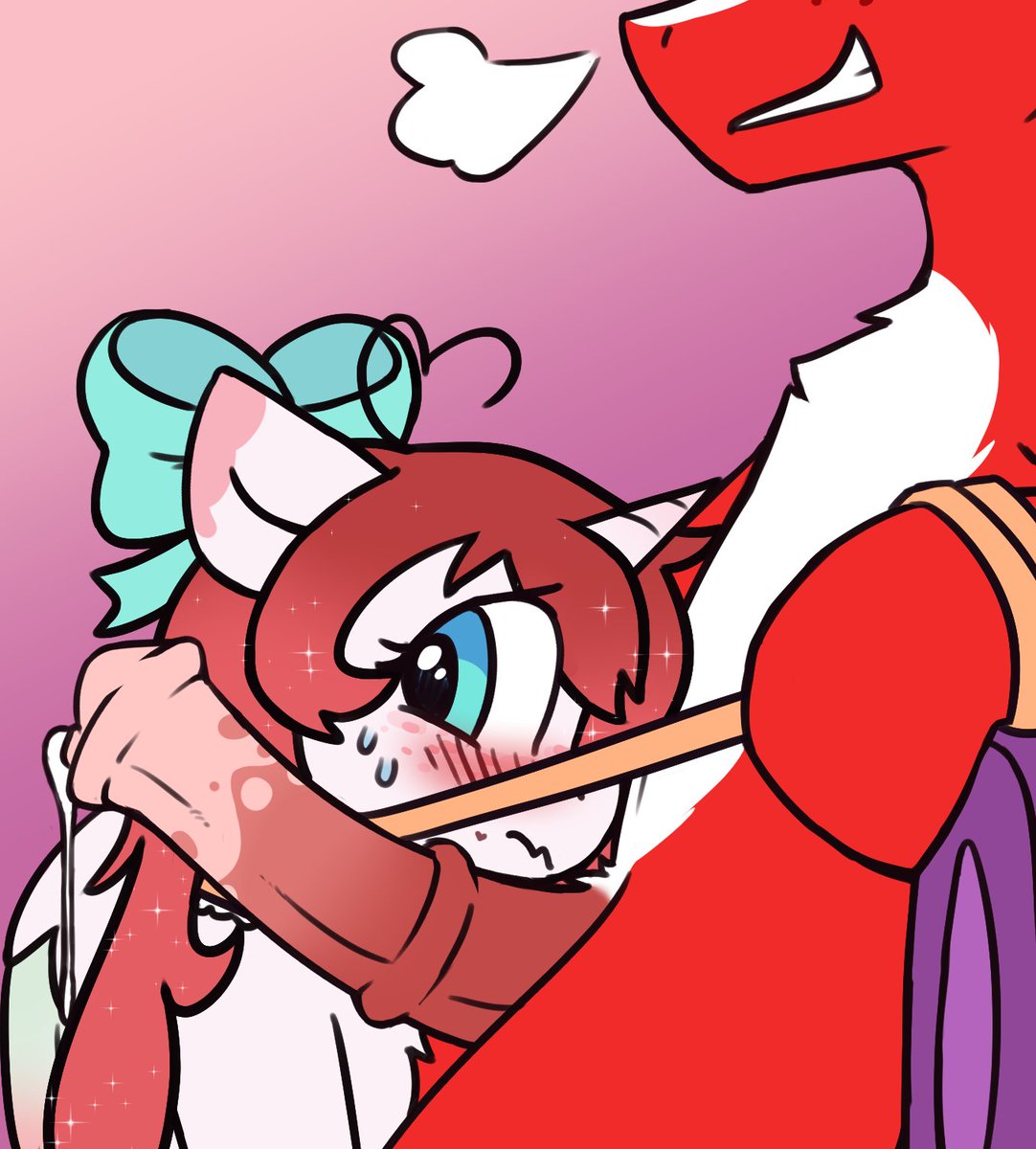 NokorisBuns's tweet photo. My my~ 
W-What a big carrot he has &amp; it's all mine O//w//O
W-Wonder if I can fit it all in my mouth?~ Bun has to be a good girl~ >////< 💖🧡💖🧡

Big thanks to the amazing @RiviLewds for this wonderful ych 🥺💞 Her art is sooo amazing and cute!!!💜 https://t.co/7BqT7P6l8N