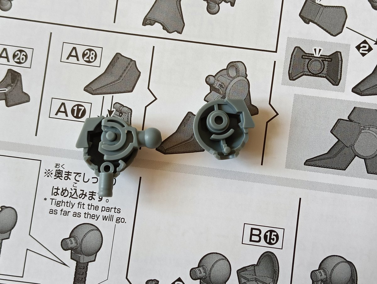 Gunpla tip of the day

Never clip these in like in the manual. If you do that, you're a bumbling FOOL

Treat it like a sandwich joint. Less break risk and more longevity.