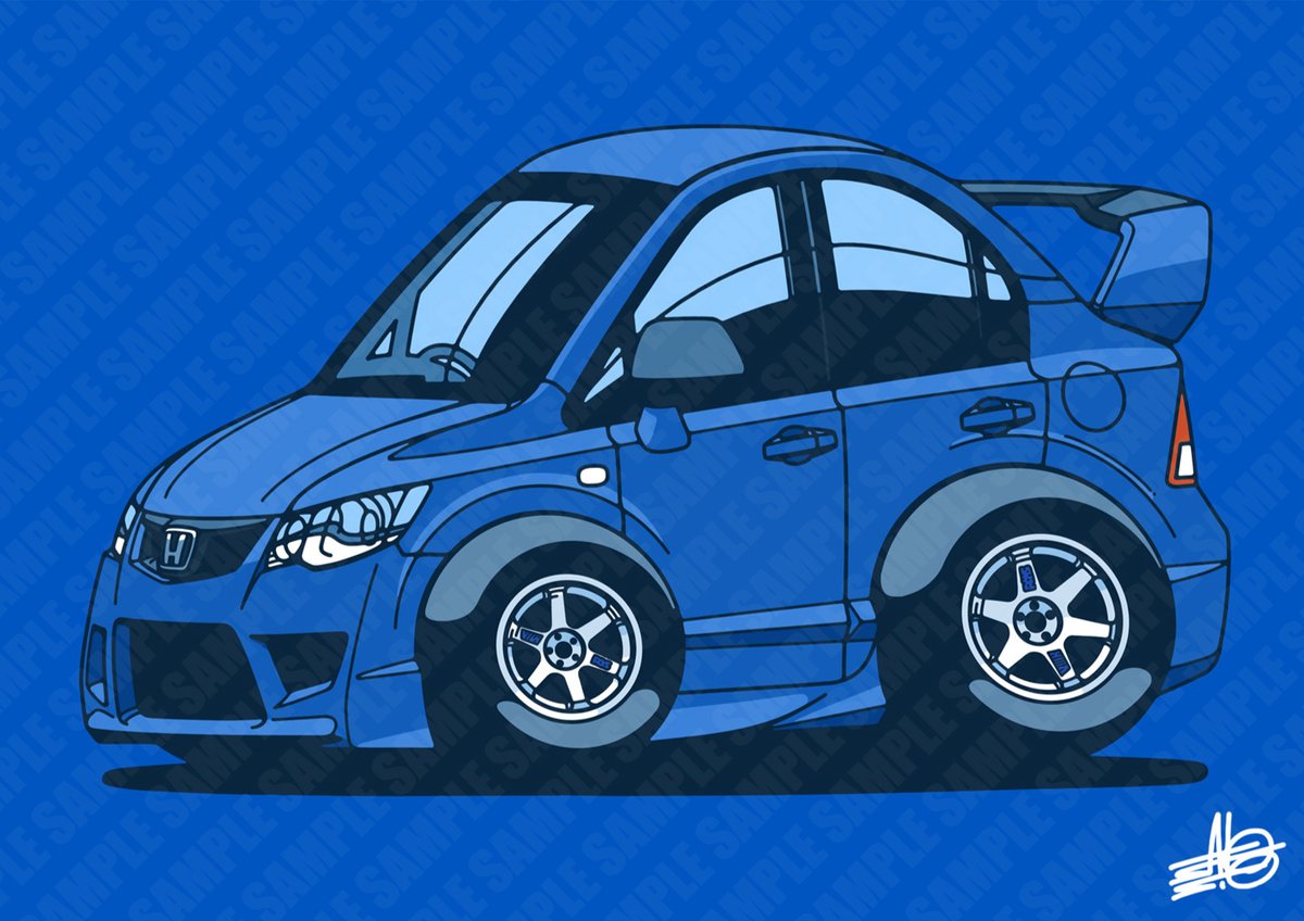 「#無言でホンダ車を挙げる 」|さとしお SATOSIOのイラスト