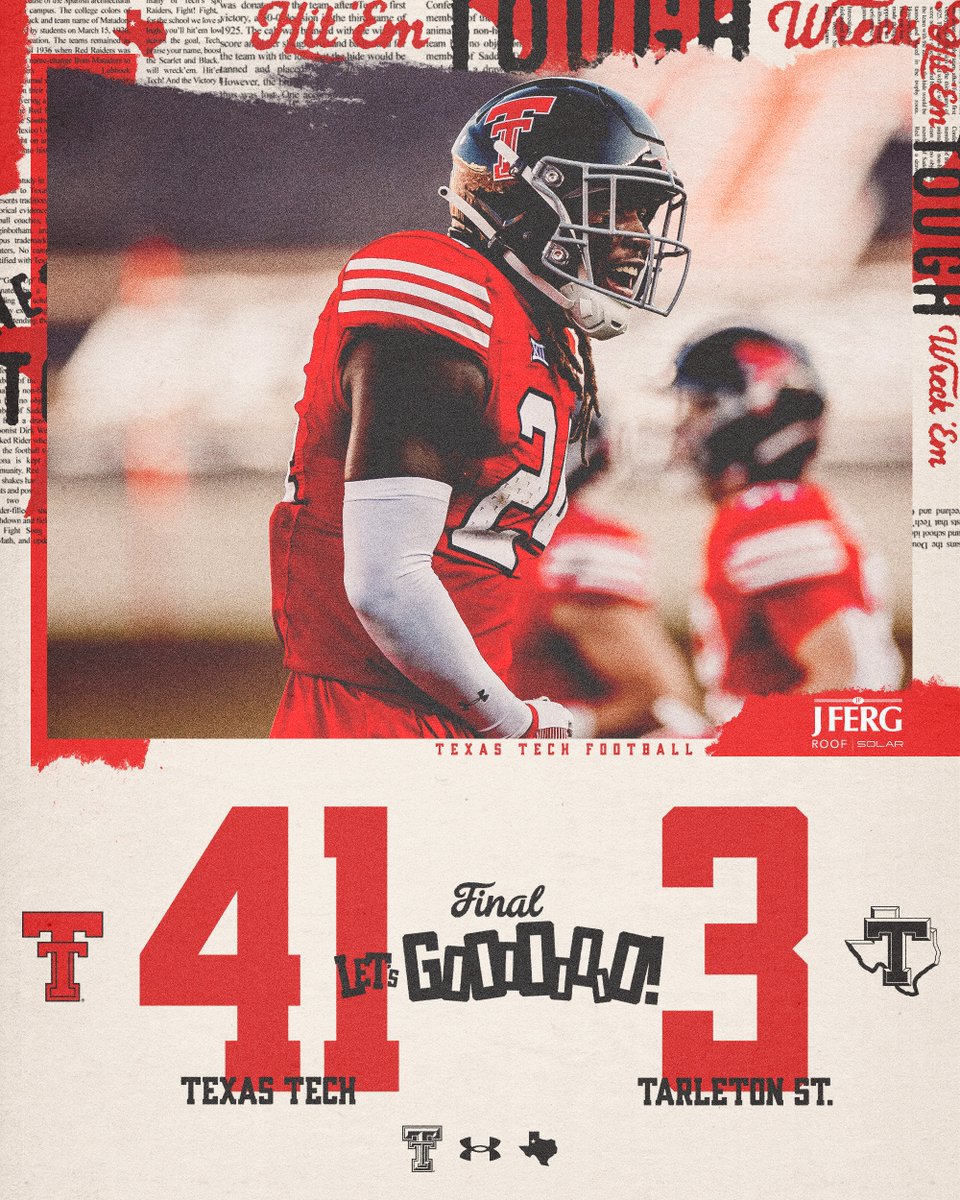 Red Raiders win‼️

#WreckEm | <a href="/JFergPros/">J Ferg Pros</a>