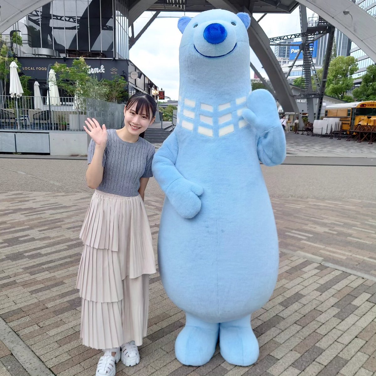 本日と明日、展望台にて #中部電力ミライタワー のマスコット