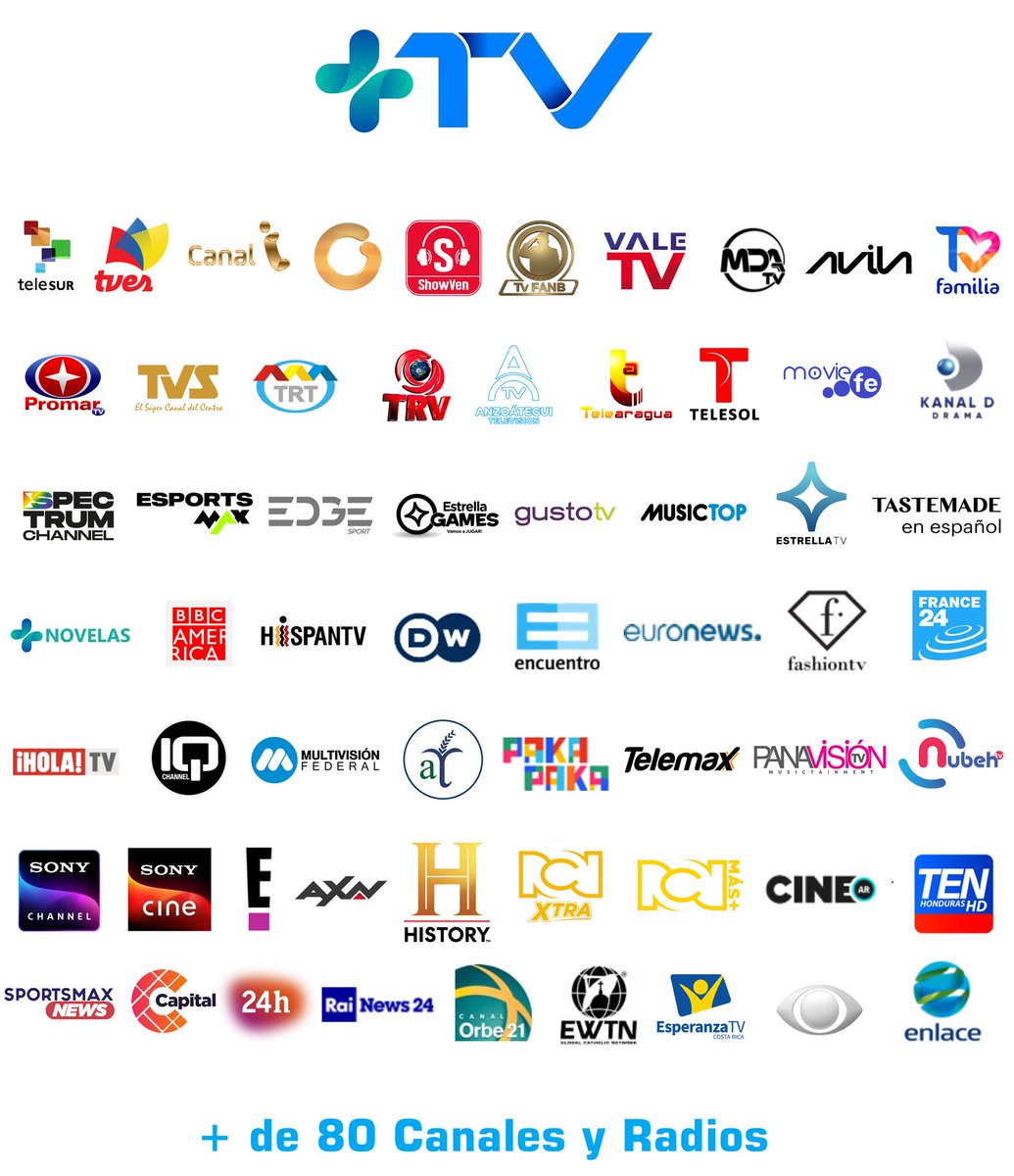 GRUPOLORINI's tweet photo. +TV es la evolución de la TV, sin cables y 100% por internet. Disfruta de tus canales favoritos cuando y donde quieras.

Baja la app en Movil, SmartTV, AppleTV o directo a tu televisor vía Airplay.

+TV descúbrelo tu mismo.

*Algunos contenido solo disponible solo en Venezuela* https://t.co/xP97qLsbAJ