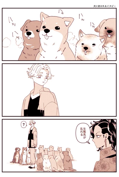 イヌピと犬 