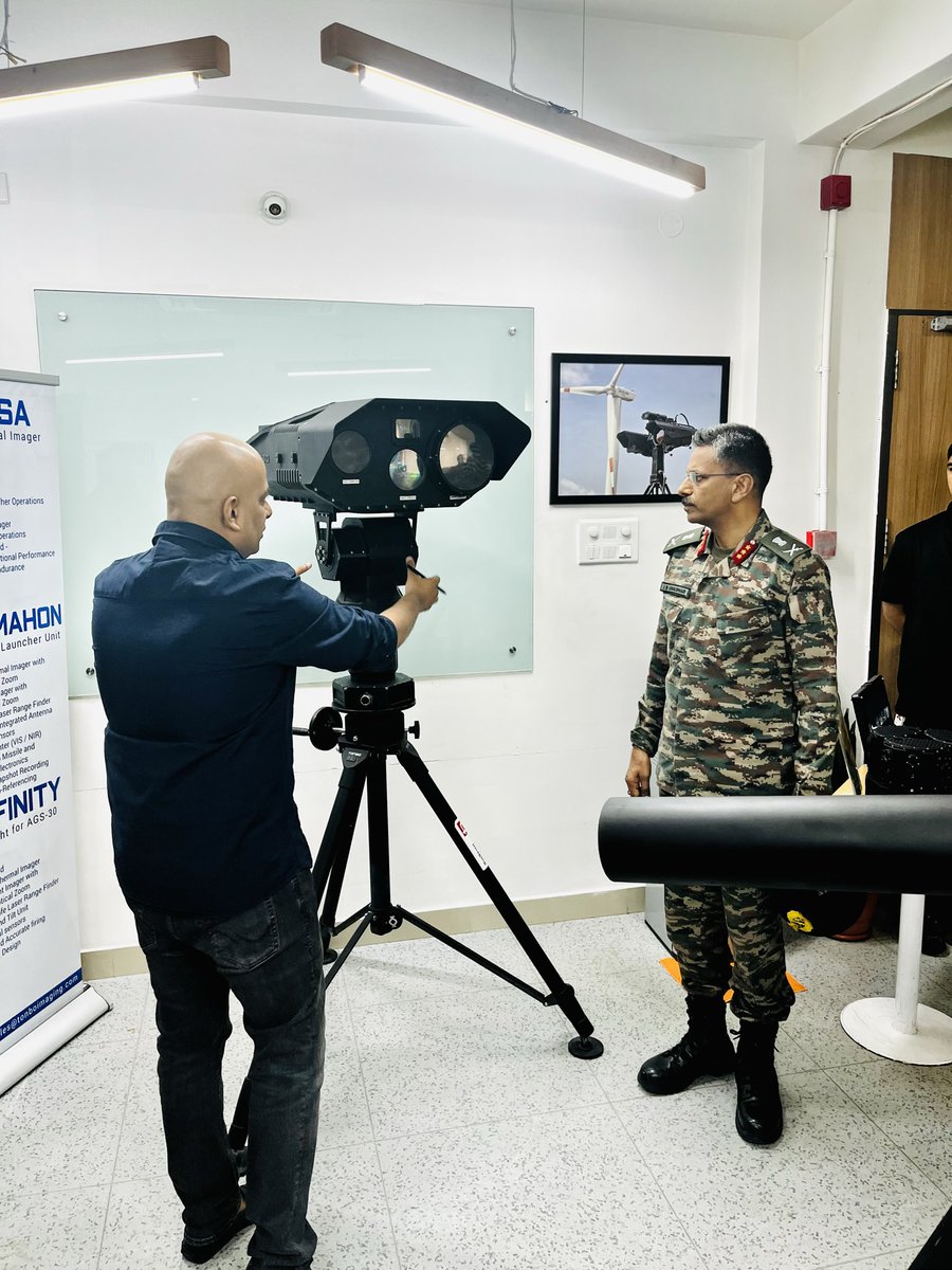 TonboImaging's tweet photo. Honored to host Deputy Chief of the Army Staff Lt Gen JB Chaudhary (CD&amp;S) recently at our Bangalore office. His words of encouragement to continue developing the country's indigenous military might was well-received by our team. #atmanirbharbharat https://t.co/K5X0DJI4eu