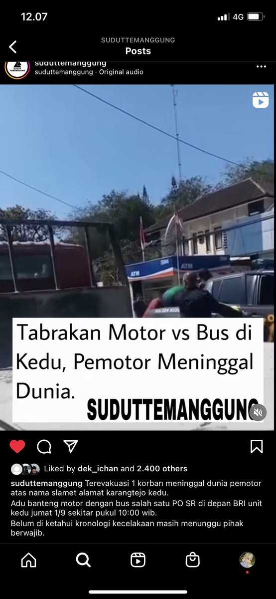 ditasukaday6's tweet photo. @balakarsa kemarin juga nabrak tetanggaku min https://t.co/jnZ668rbvX