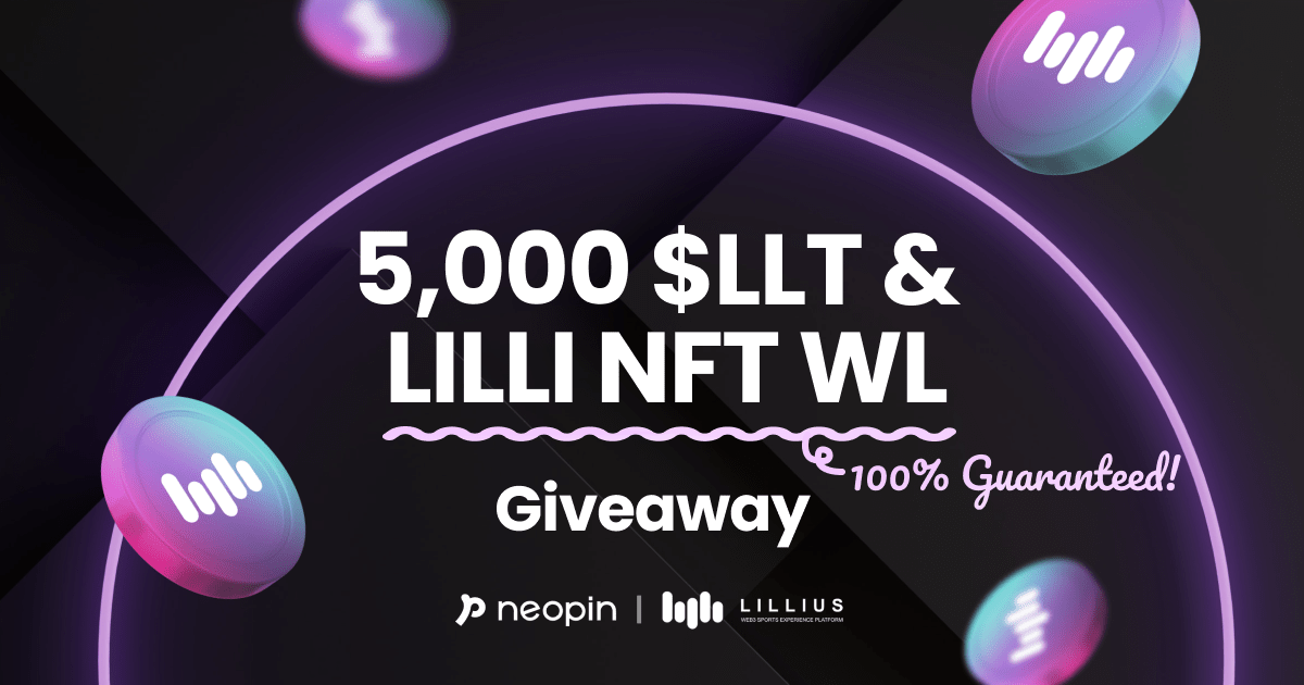 New airdrop: LILLIUS X NEOPIN
Total Reward: LILLI NFT Competition WL &amp; 5,000 LLT
Rate: ⭐️⭐️⭐️⭐️
Winners: For Everyone &amp; Top 10
Distribution: TBA

Airdrop Link: t.me/airdropinspect…

#Airdrop #Airdrops #Airdropinspector #LILLIUS #NEOPIN #NFT #WEB3 #Blockchain #Crypto #Bitcoin
