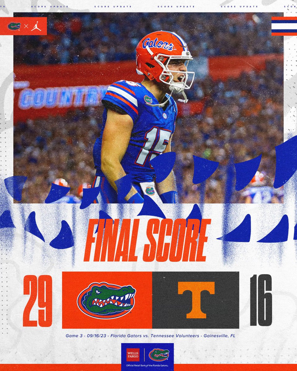 GATORS WIN!!! 🐊 Presented by: @WellsFargo