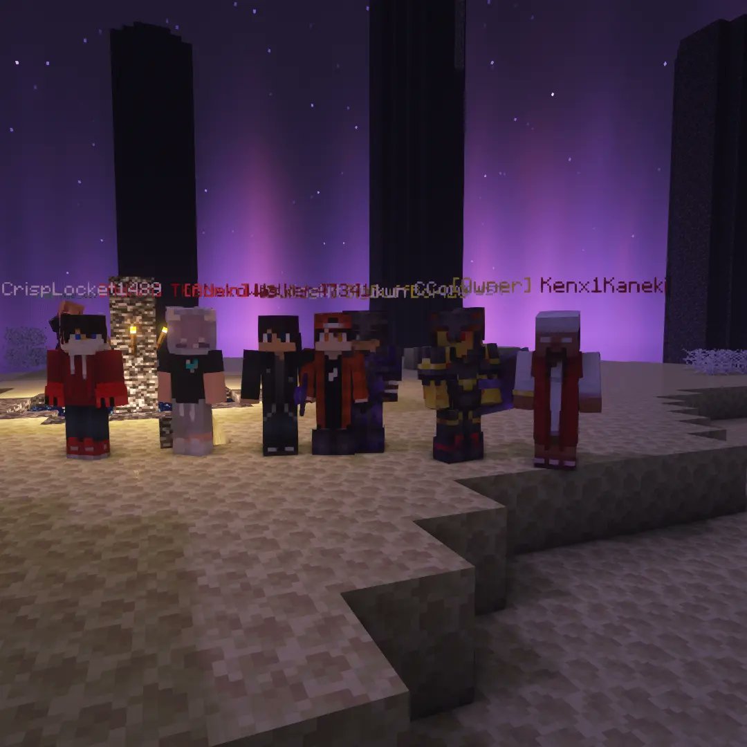 Futurelands_smp's tweet photo. The Ender Dragon Slaying Event. #Futurelands #futurelandssmp #minecraft #MinecraftServer https://t.co/jdAhlqzQA3