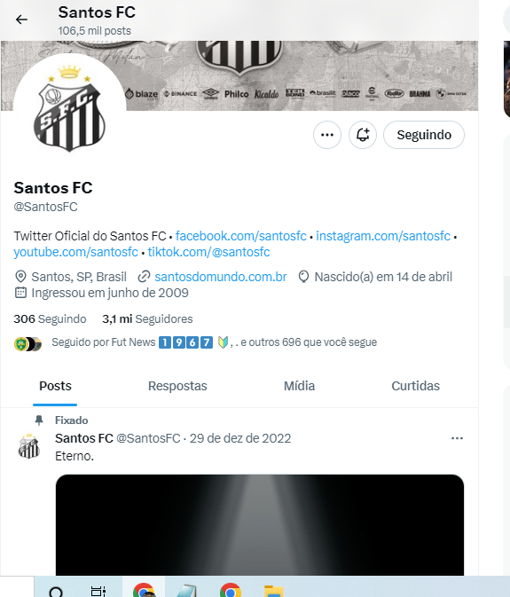 santistarevolt's tweet photo. A situação do @SantosFC está tão ruim que perdeu até o selo de verificado no twitter.
#santos #santosfc #forarueda https://t.co/PgyuHvhZrx