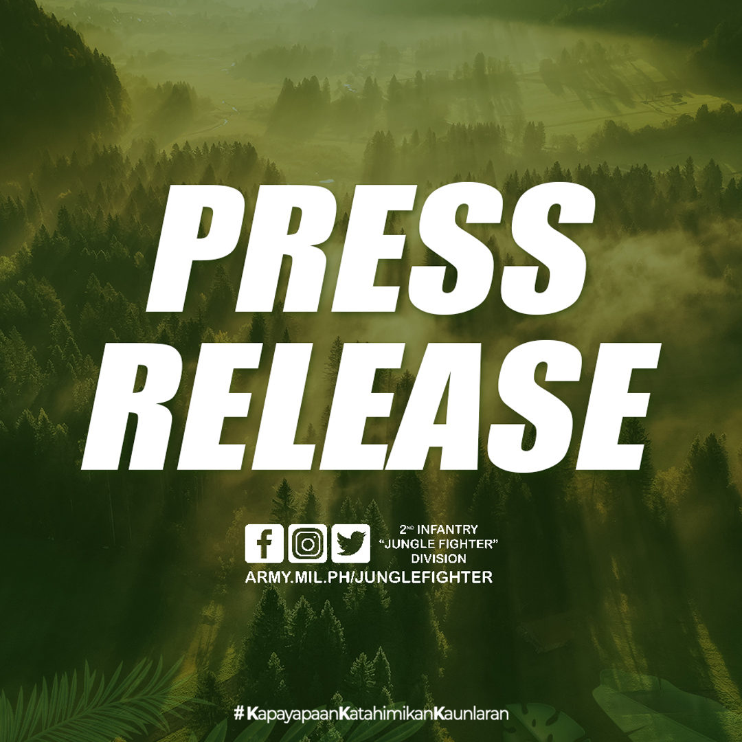JungleFighter2's tweet photo. 5 Milisyang Bayan members surrender with firearm, 6 NPA supporters withdraw support in Antipolo City 

Read more: https://t.co/DD4ns5rZhK

#JungleFighter 
#KapayapaanKatahimikanKaunlaran https://t.co/CcRTt3lOA1