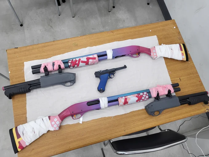 #ブルアカミチルの銃完成した!!!!!三日間まるごと一緒に苦労してくださった  にもう一度感謝を!! 