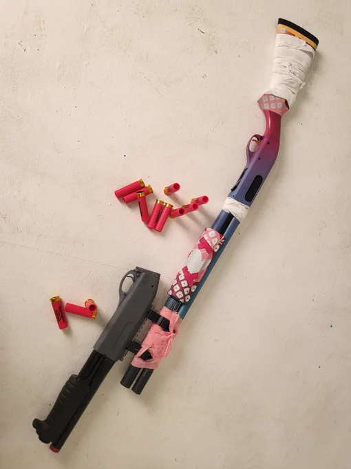 #ブルアカミチルの銃完成した!!!!!三日間まるごと一緒に苦労してくださった  にもう一度感謝を!! 