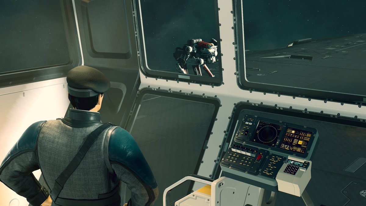 Me: “VASCO, what the hell are you doing on the hull of my ship!?”

VASCO: “I am currently playing hide &amp; seek with Cora.”

Me: “…but we’re in orbit.”

VASCO: “That should increase my odds to win.”

#Starfield